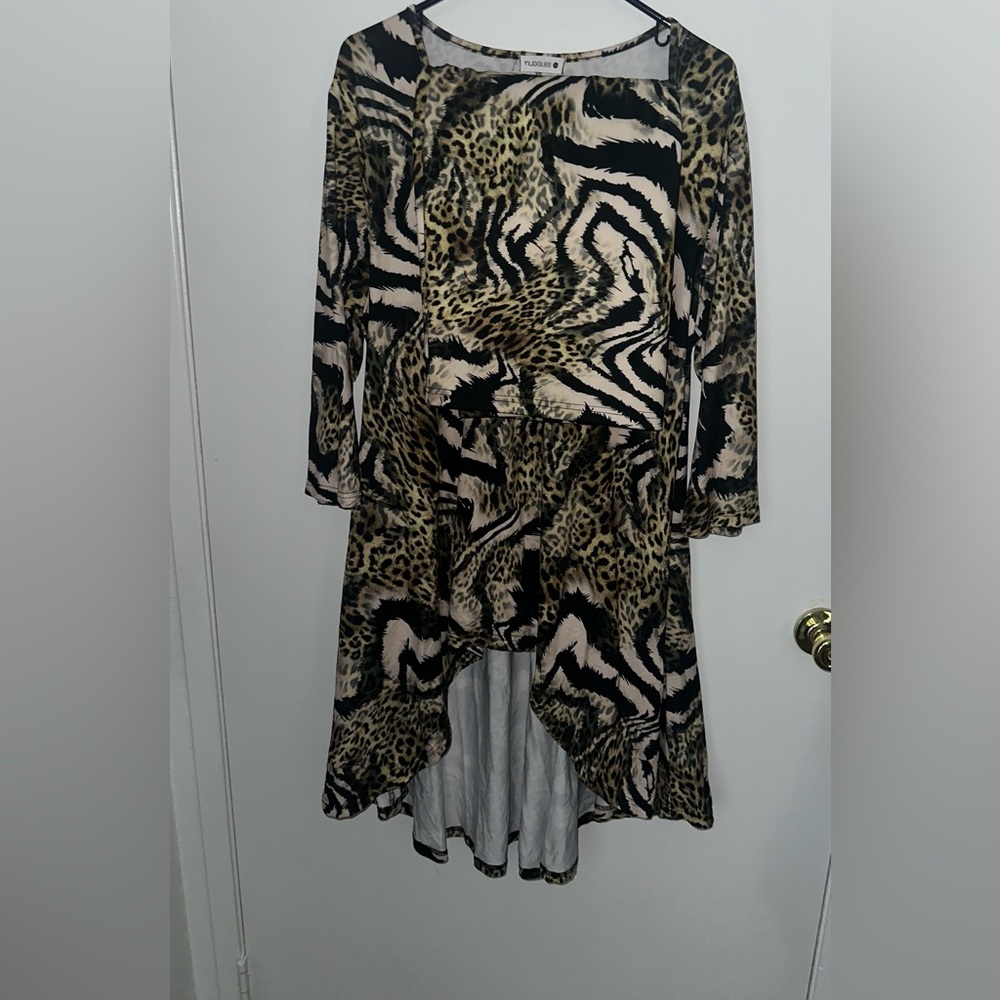 Nuggles Leopard Skirt & Blouse Set